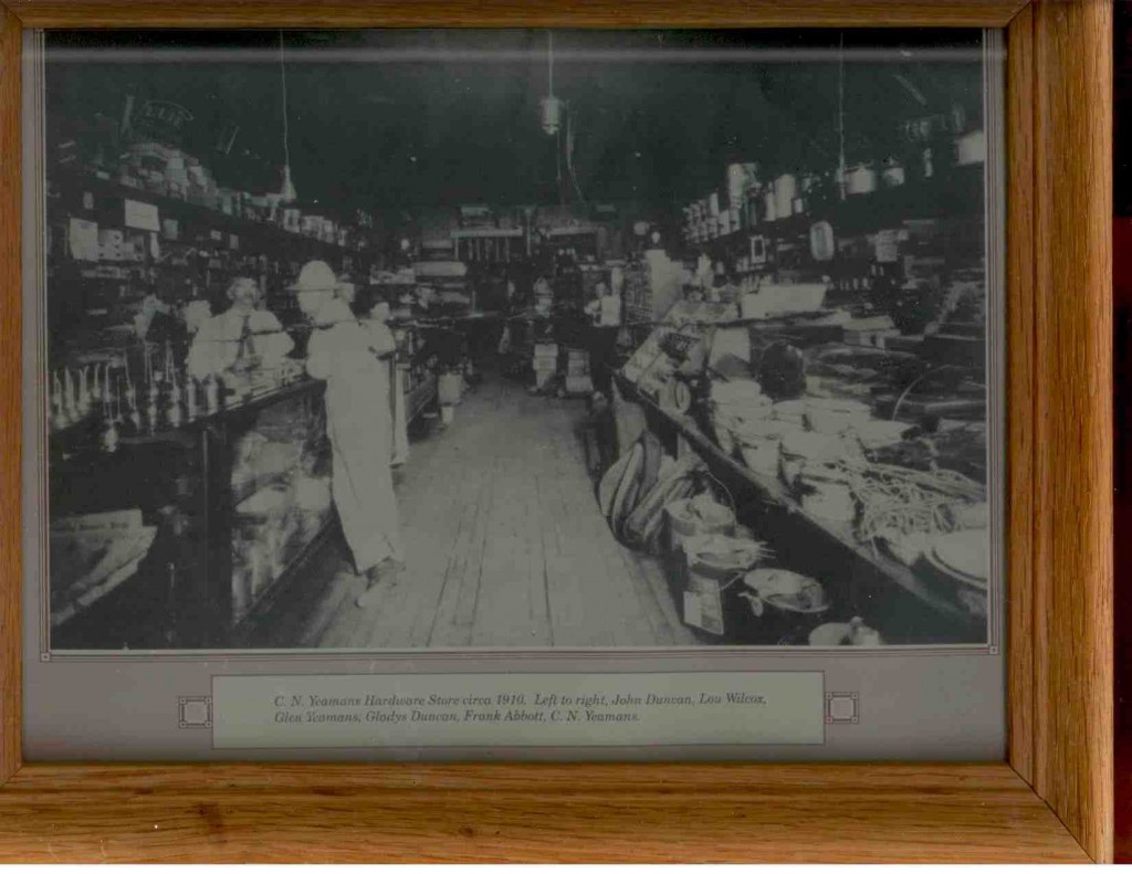 C. N. Yeaman's Hardware store, circa 1910
